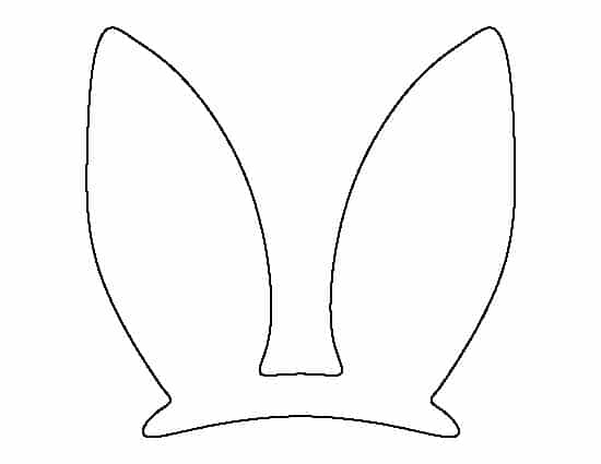 12 molde de orelha de coelho para imprimir Pinterest