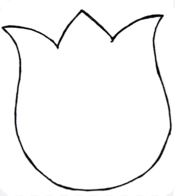 12 molde simples de tulipa PNGEgg