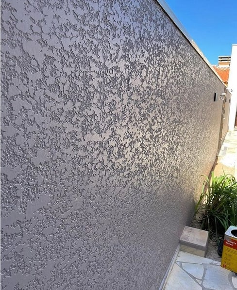 15 muro decorado com textura projetada @dsengenhariaconsultoria