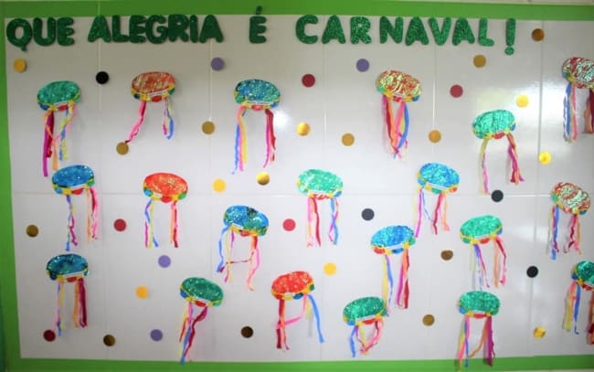 17 mural de carnaval simples e criativa Centro de Educacao Infantil 04 de Sobradinho