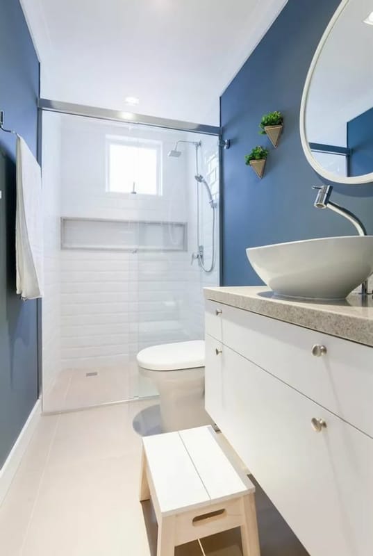 22 decoracao de banheiro azul Metrik Design