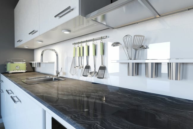 23 cozinha com bancada de marmore preto MSI Surfaces