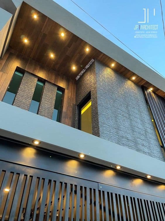 27 fachada com iluminacao de spots JP Architect