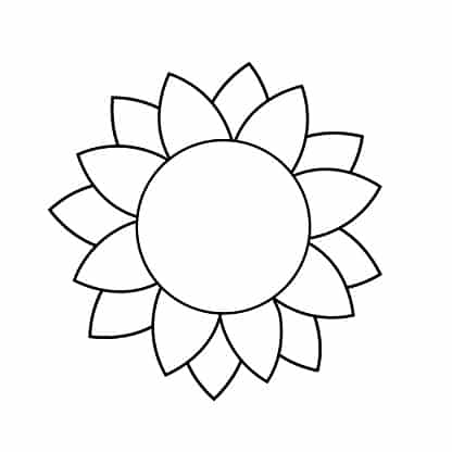 28 desenho de flor de girassol iStock
