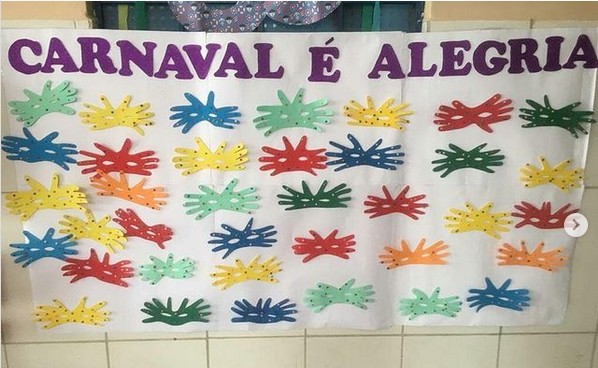 28 mural de carnaval simples em EVA @rotinadeumaprofessoracriativa