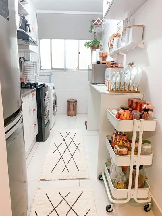 35 decoracao para cozinha de apartamento Pinterest