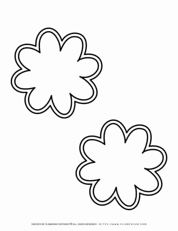 4 moldes de flores para imprimir Planerium Printables