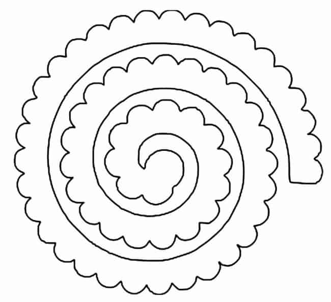 47 molde para flor espiral Pinterest