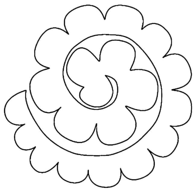 50 molde em espiral para flor Casablog