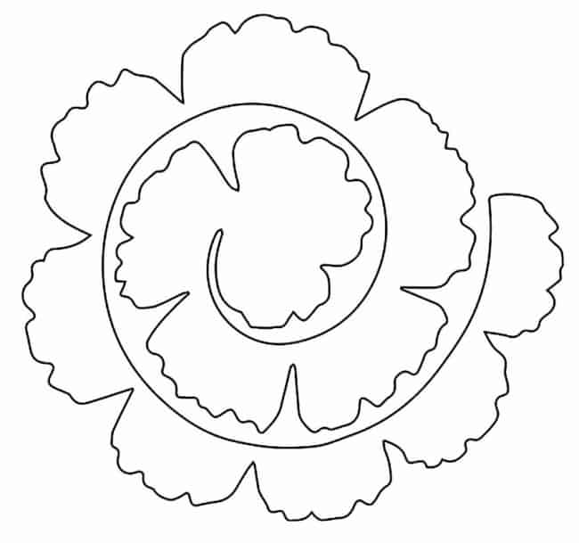 56 molde de flor espiral para imprimir Casablog