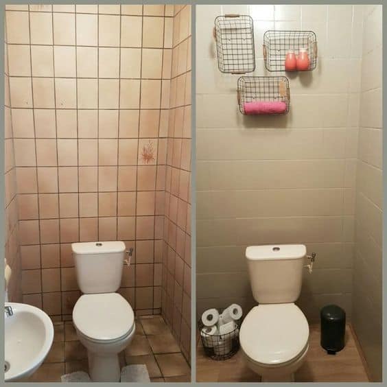 banheiro pequeno reformado 