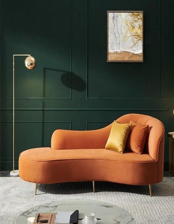 sofa diva laranja