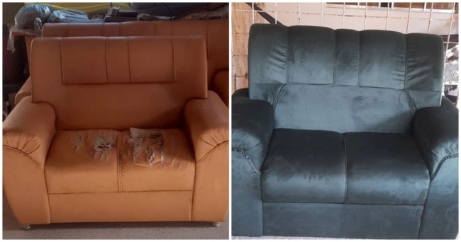 10 foto de antes e depois de reforma de sofa @david bmota