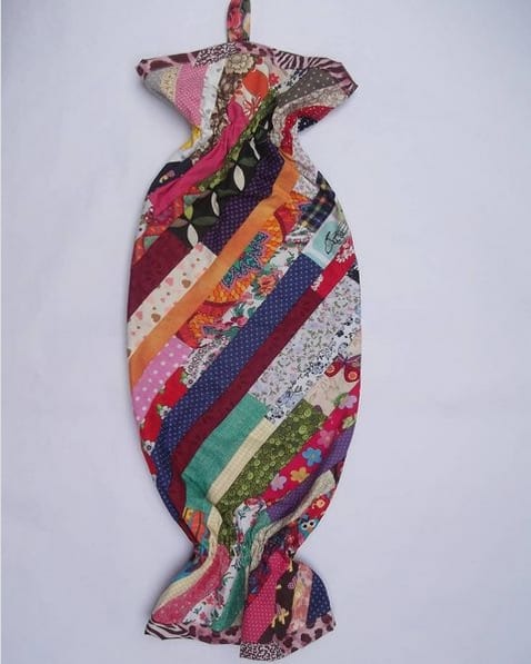 10 modelo simples de puxa saco de patchwork @artesanatoamanhecer