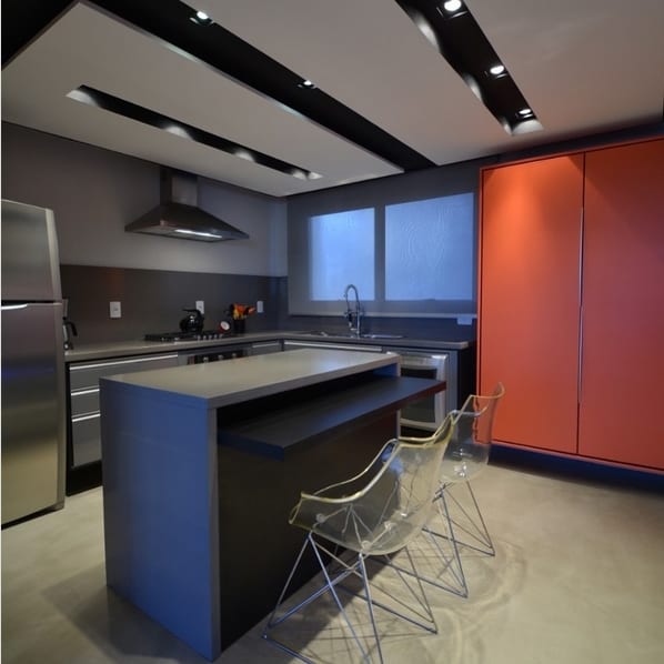 15 cozinha moderna com piso de tecnocimento @ duarquitetura