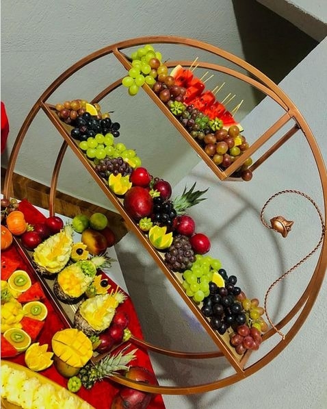 20 decoracao de mesa de frutas de ano novo @costabuffet