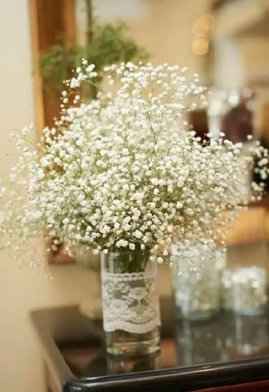 20 flor delicada e branca na decoracao Pinterest