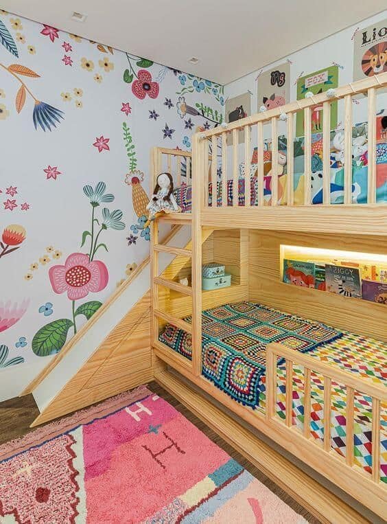 11 cama infantil beliche com escorregador Pinterest