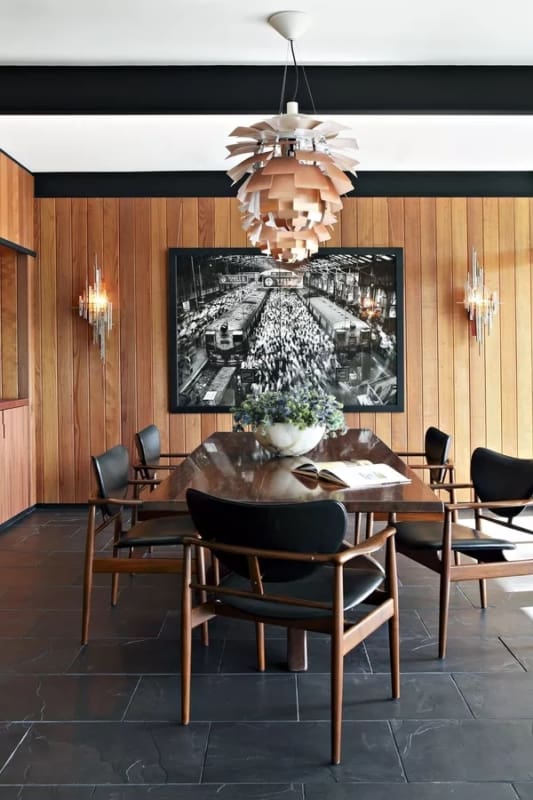 15 sala de jantar com piso de ardosia Casa Vogue