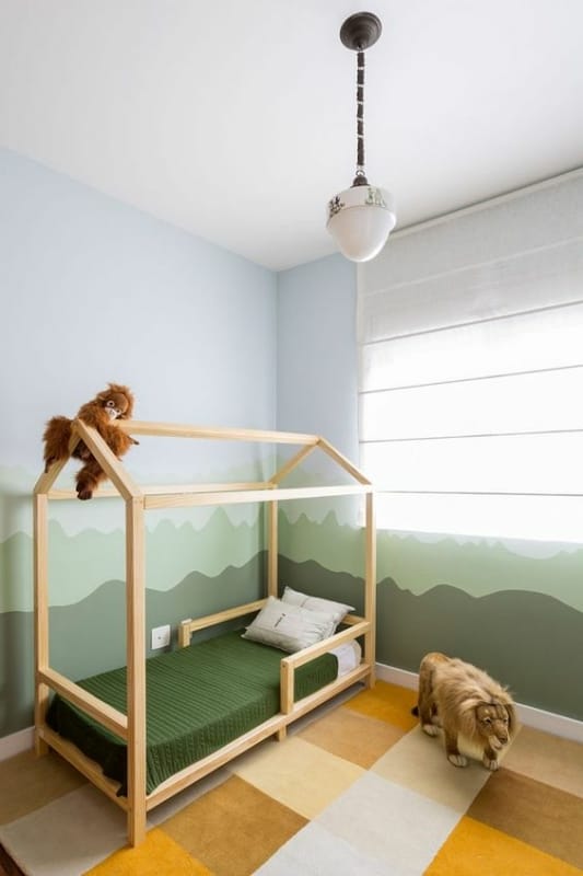 25 cama infantil simples de casinha Casa de Valentina