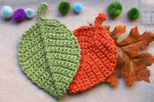 29 folhas em croche Crochet 365 Knit Too
