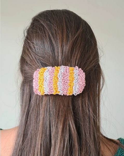 30 acessorio de cabelo com bordado russo @anacraftbox
