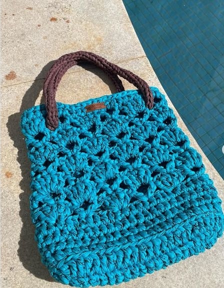 42 modelo de bolsa de praia @crocheteriadocemel