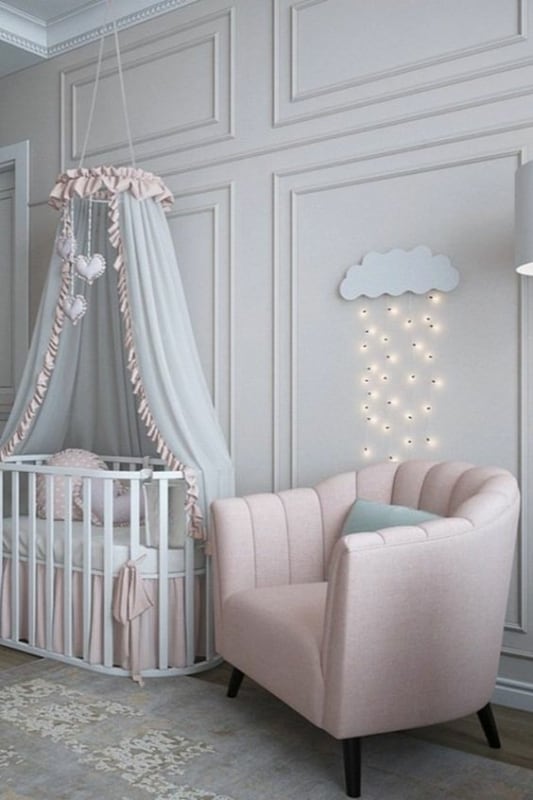 44 decoracao de quarto de bebe feminino Pinterest