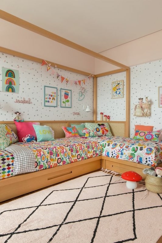 60 modelo de cama infantil planejada MOOUI