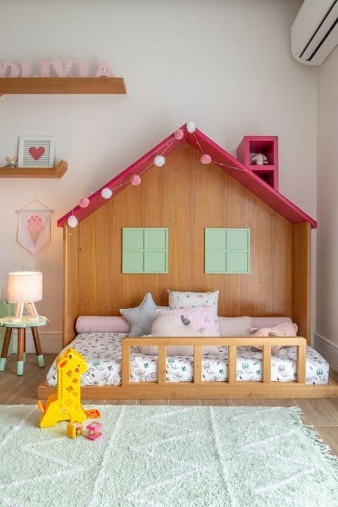 7 quarto infantil com cama montessoriana Pinterest