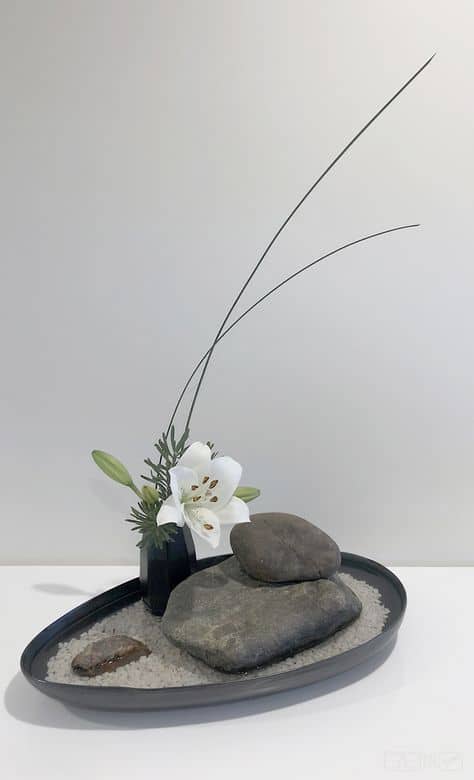 belo exemplo de Ikebana