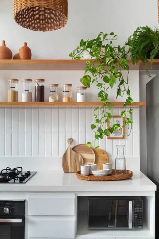 26 cozinha com plantas Pinterest