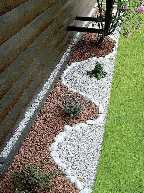 como decorar canteiro para jardim com pedras
