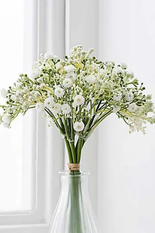 17 buque artificial de flores brancas Glamour UK