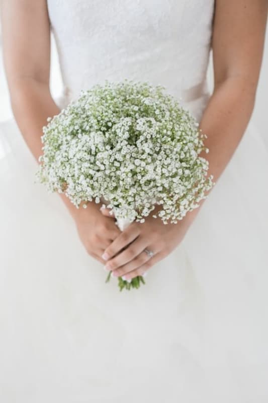 31 buque de noiva de flores delicadas gipsofila Pinterest