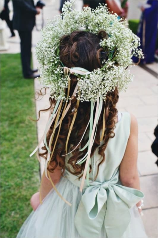 38 coroa de cabelo com flores Wedding Chicks