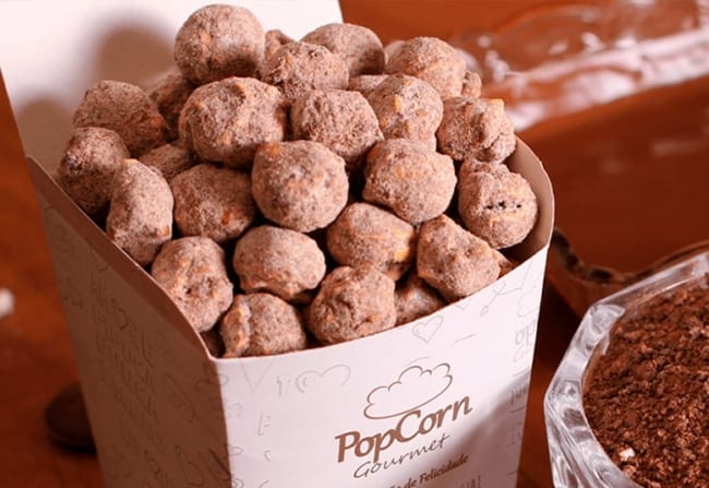 12 franquia lucrativa de alimentacao PopCorn Gourmet