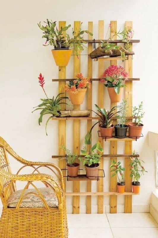 43 suporte de parede para plantas Pinterest