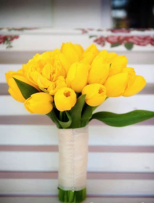 11 buque de tulipas amarelas Pinterest