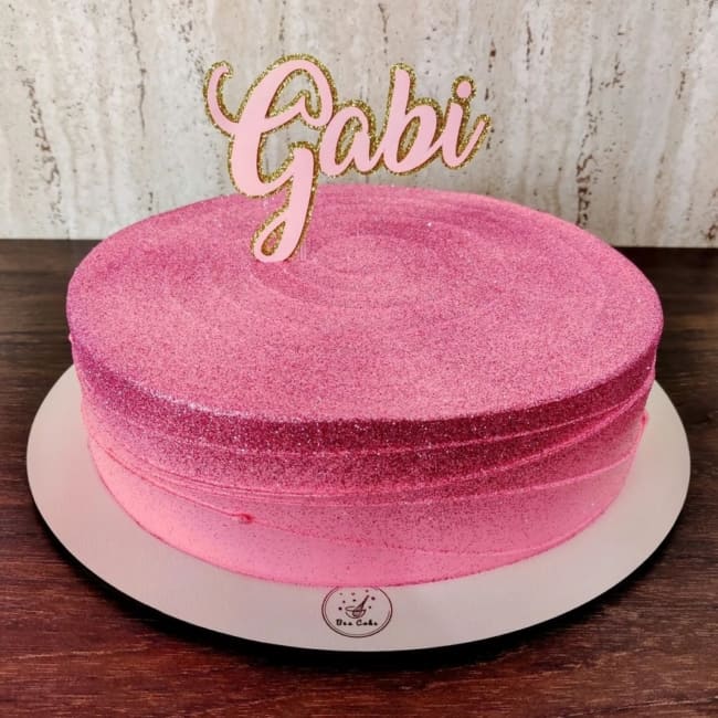 25 bolo de aniversario rosa @bea cake