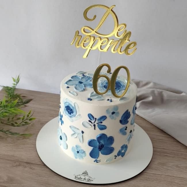 52 bolo decorado para 60 anos @oficinadefestas slz
