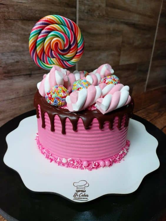 mini bolo de aniversário