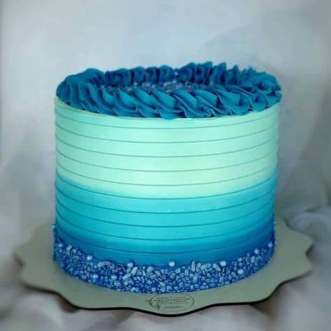 bolo azul