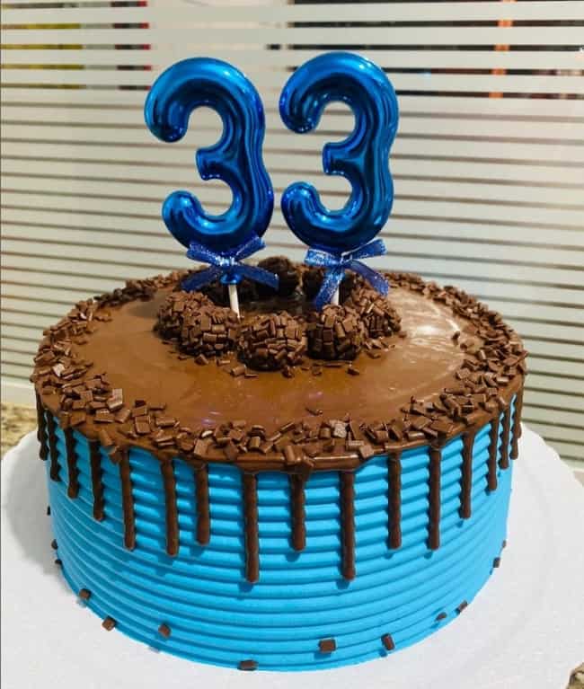 11 bolo de aniversario azul @maurebolos