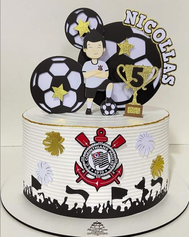 56 bolo de aniversario com tema de futebol @nandasfreire