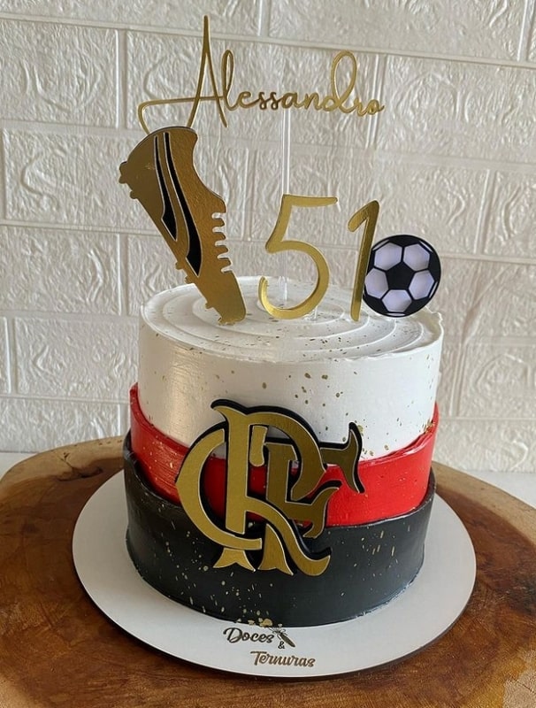 60 bolo de aniversario Flamengo @doces e ternuras