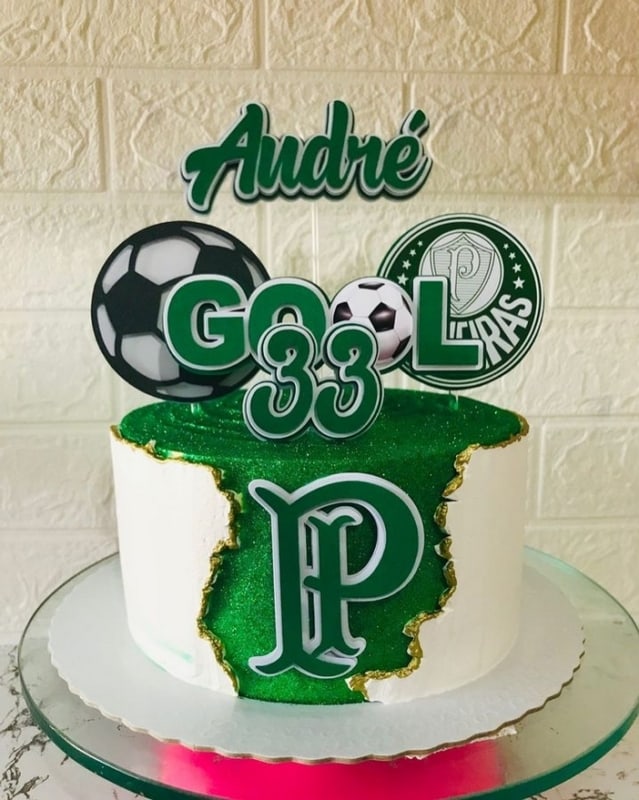 63 bolo de aniversario com tema Palmeiras @lidybolos