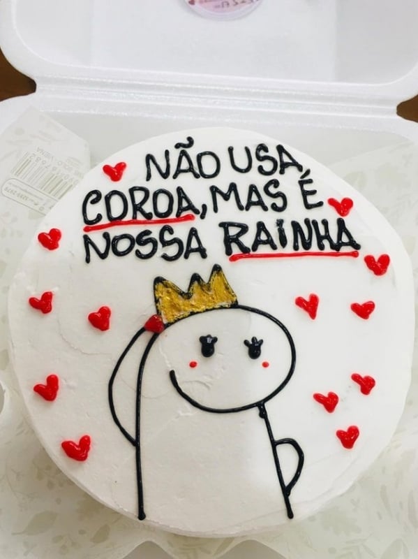 9 mini bolo com frase mae @amor emformadeboloo