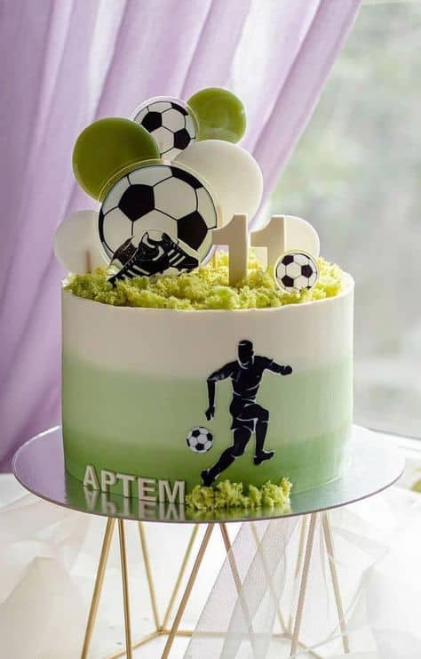 bolo de futebol infantil pequeno