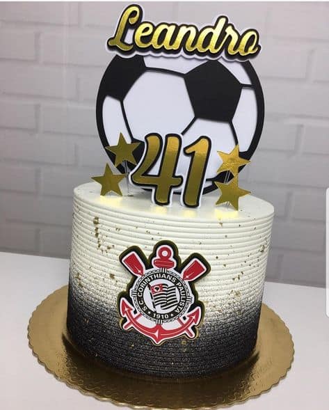 bolo de futebol masculino corinthians